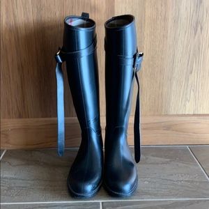 Burberry | Rubber rain boots with leather EUR 38